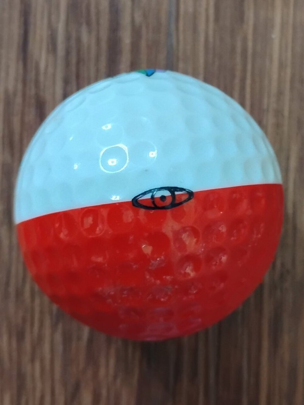 Vintage Ping Two Tone Karsten Eye Golf Ball Bear Lake Club Collector